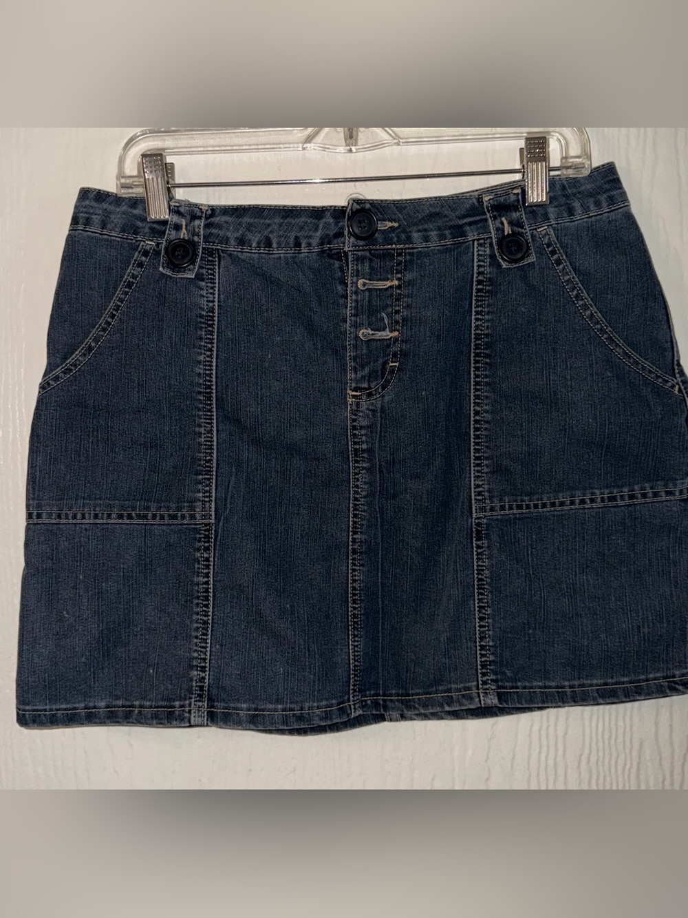 Dark Blue Denim Mini Skirt Size 9